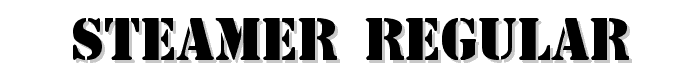 Steamer Regular font